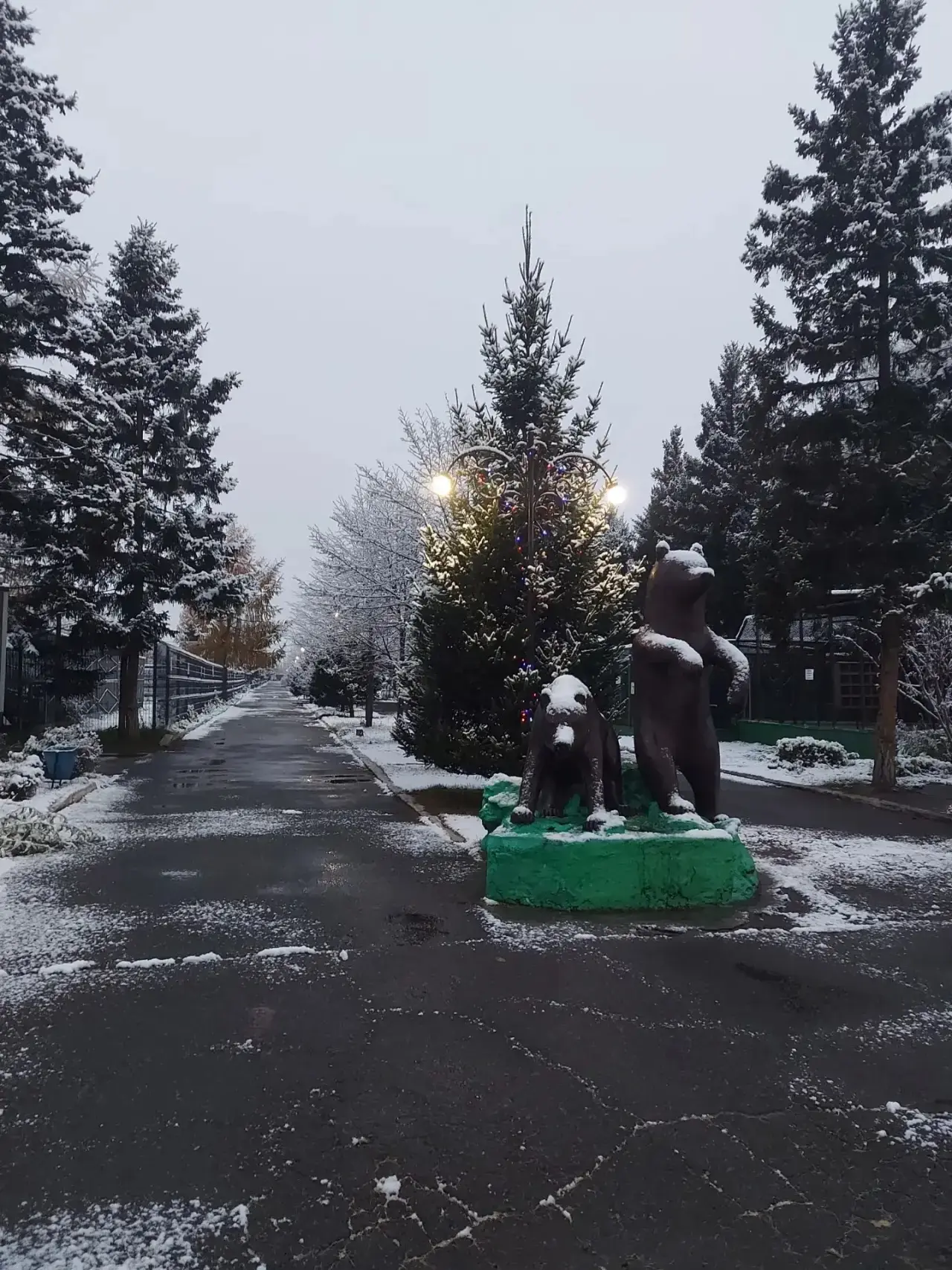 Первый снег в Абакане