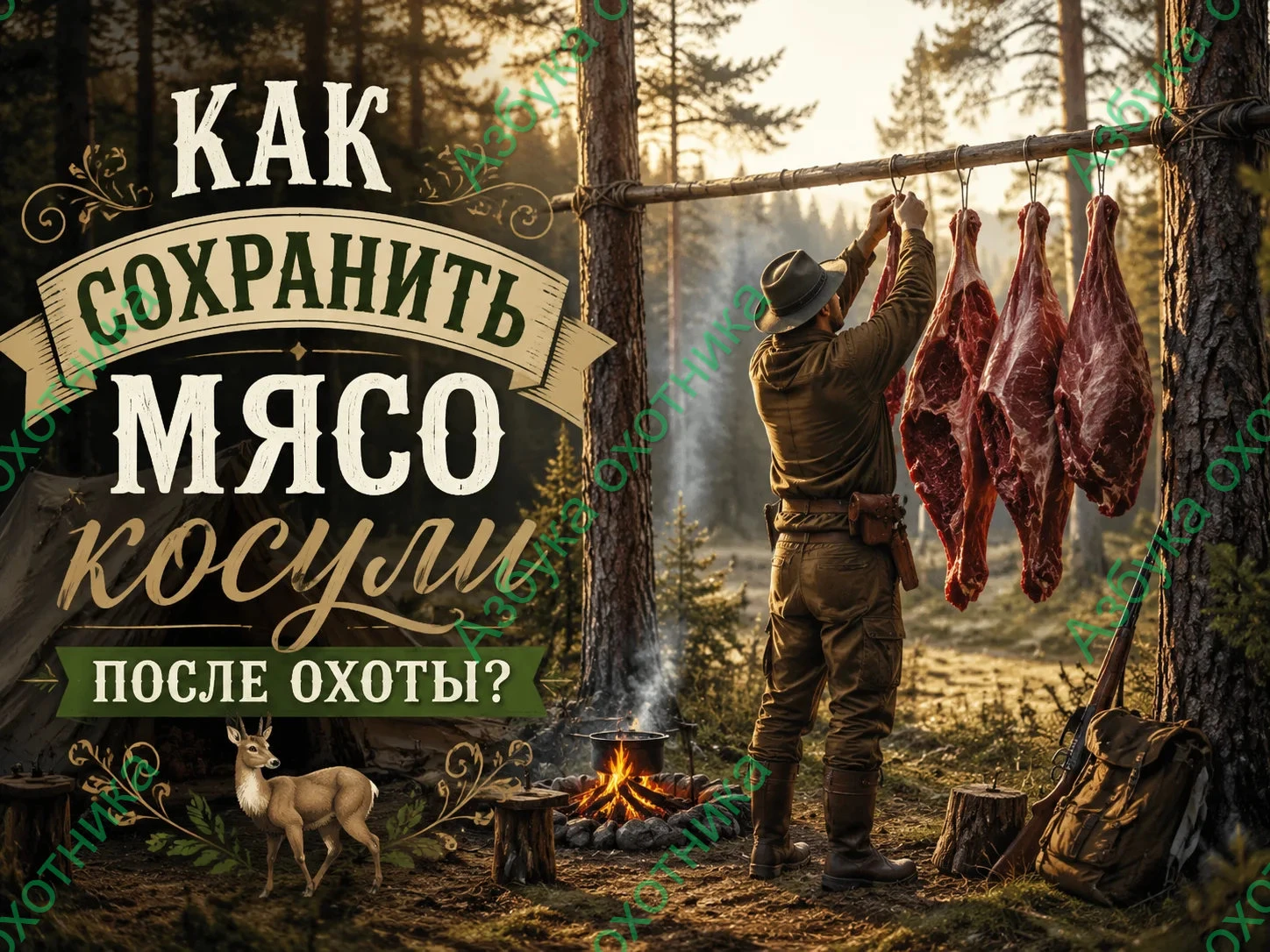 Как сохранить мясо косули после охоты?
