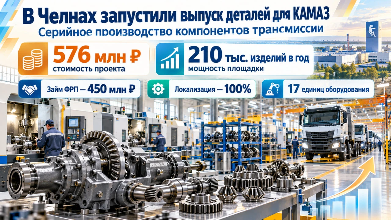 В Набережных Челнах компания «ЗМК Трио Групп» запустила серийный выпуск деталей раздато...