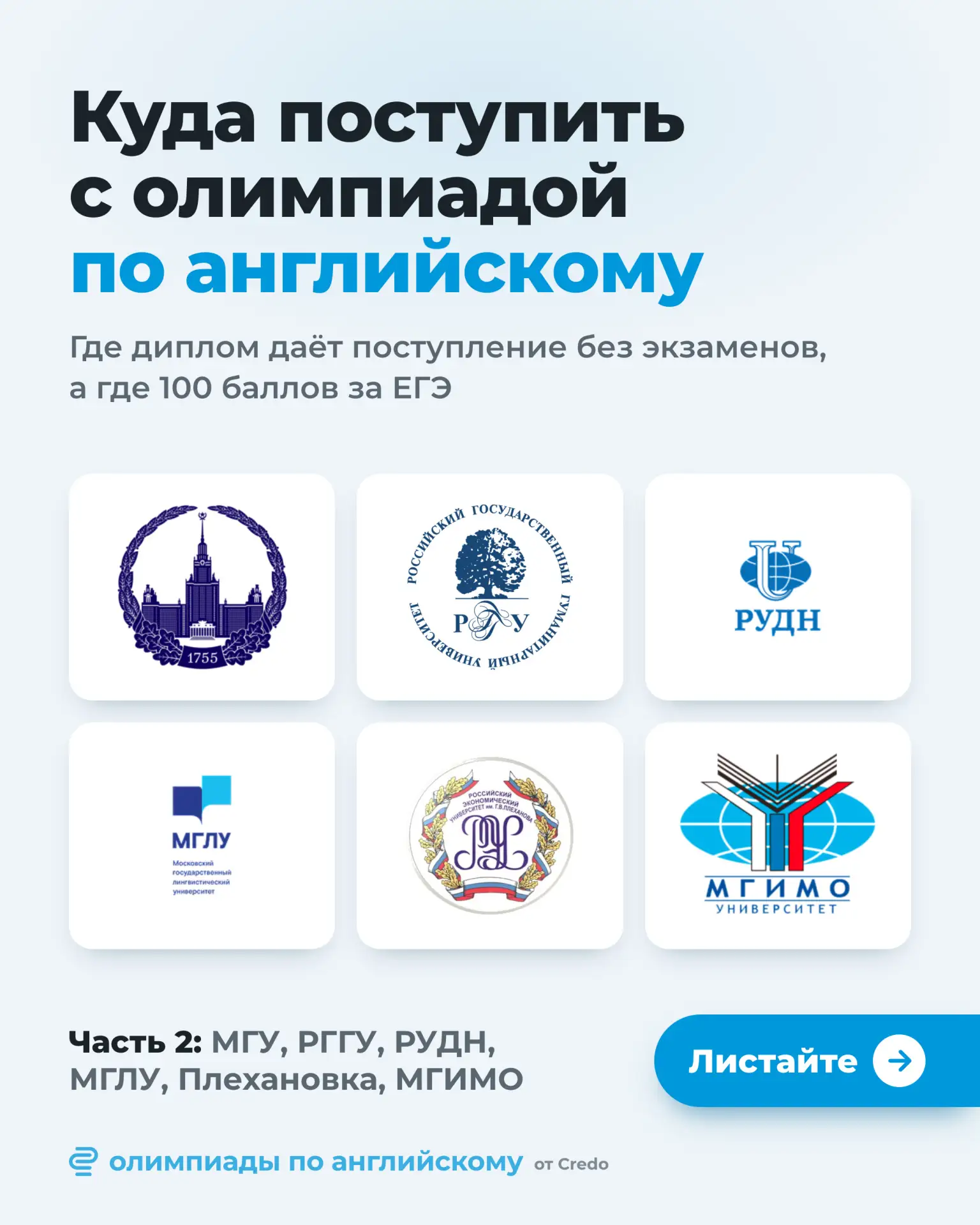 Куда поступить с олимпиадой по английскому. Часть 2