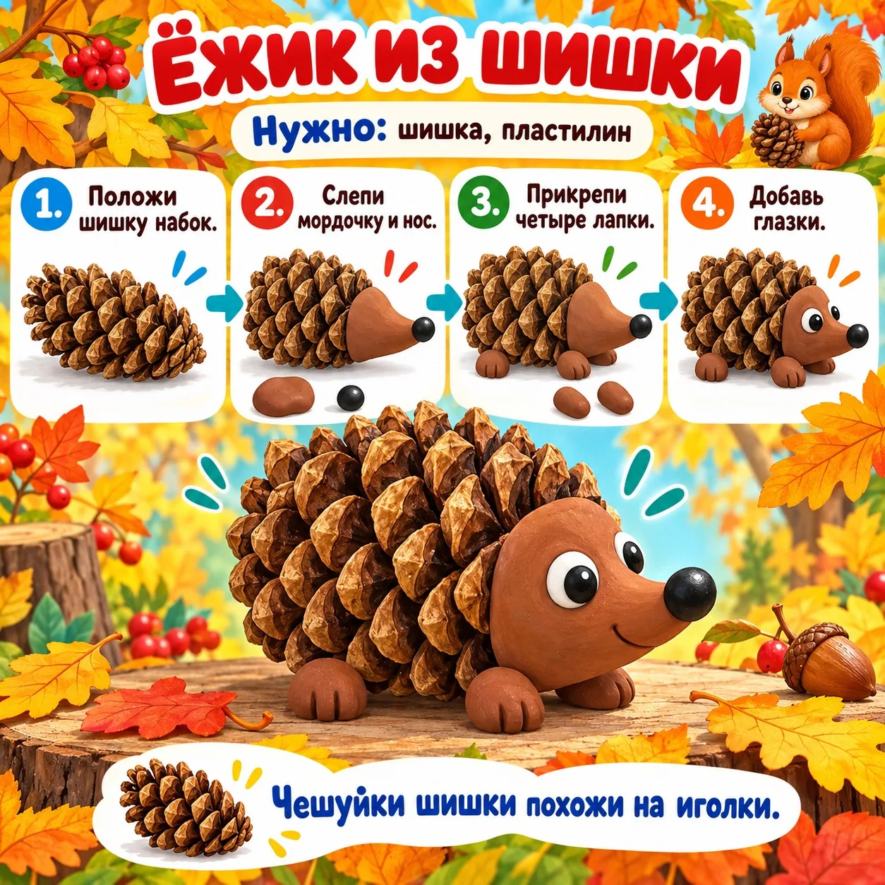Идеи осенних поделок😍