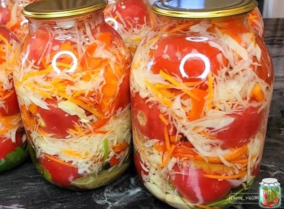 РЕЦЕПТ С ПОМИДОРАМИ И КАПУСТОЙ