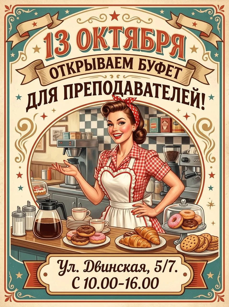 🎉 Открытие буфета для преподавателей в Морской столовой!