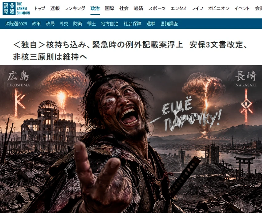 Японцы задумали разрешить ввоз ядерного оружия на свою территорию – Sankei