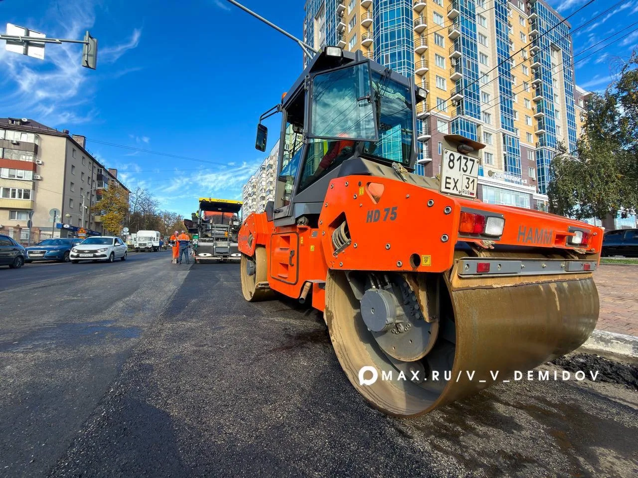 🚧 Сегодня в течение дня дорожники проделали большой объем работы