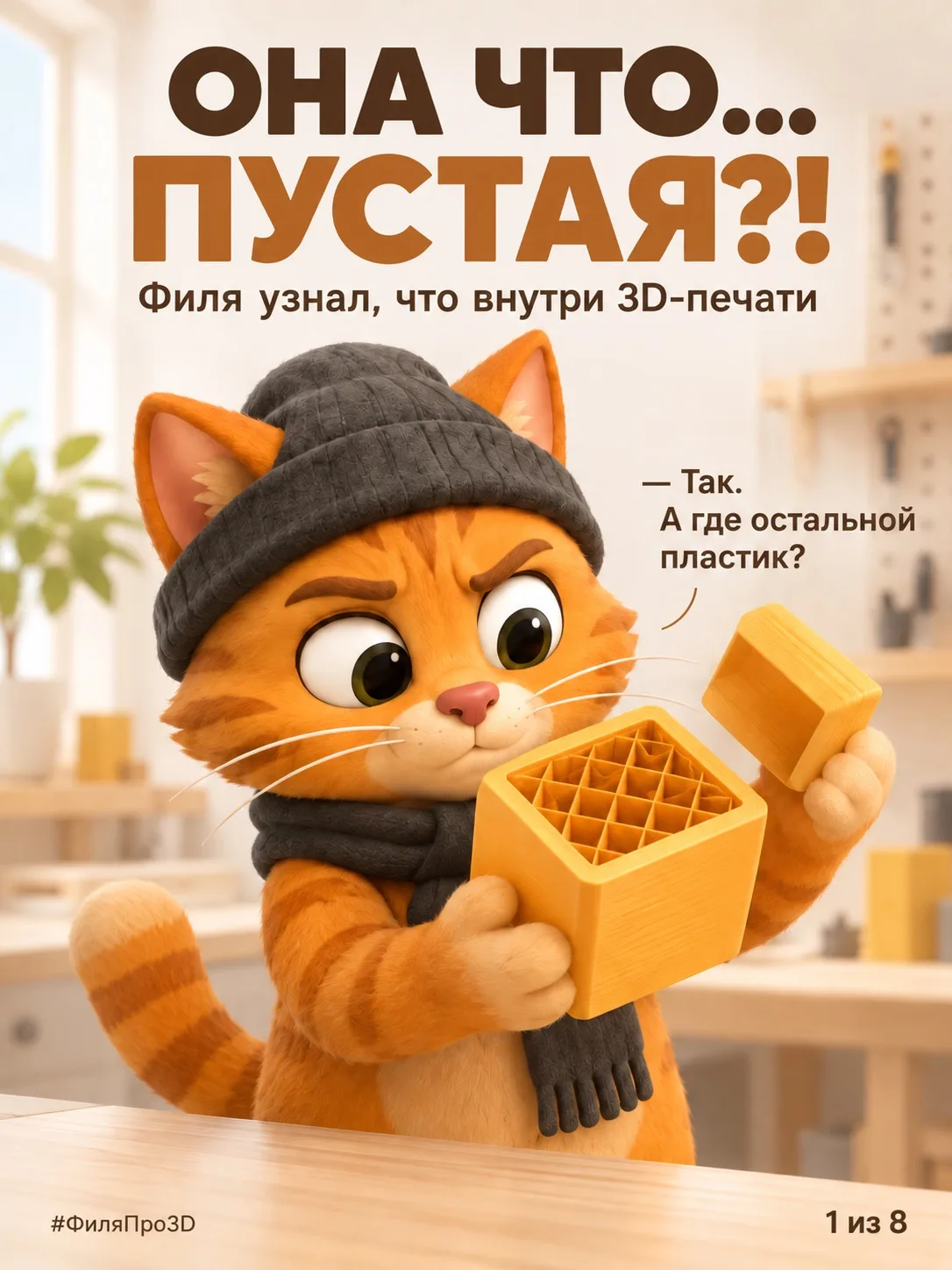 — Так. А где остальной пластик? 🐱