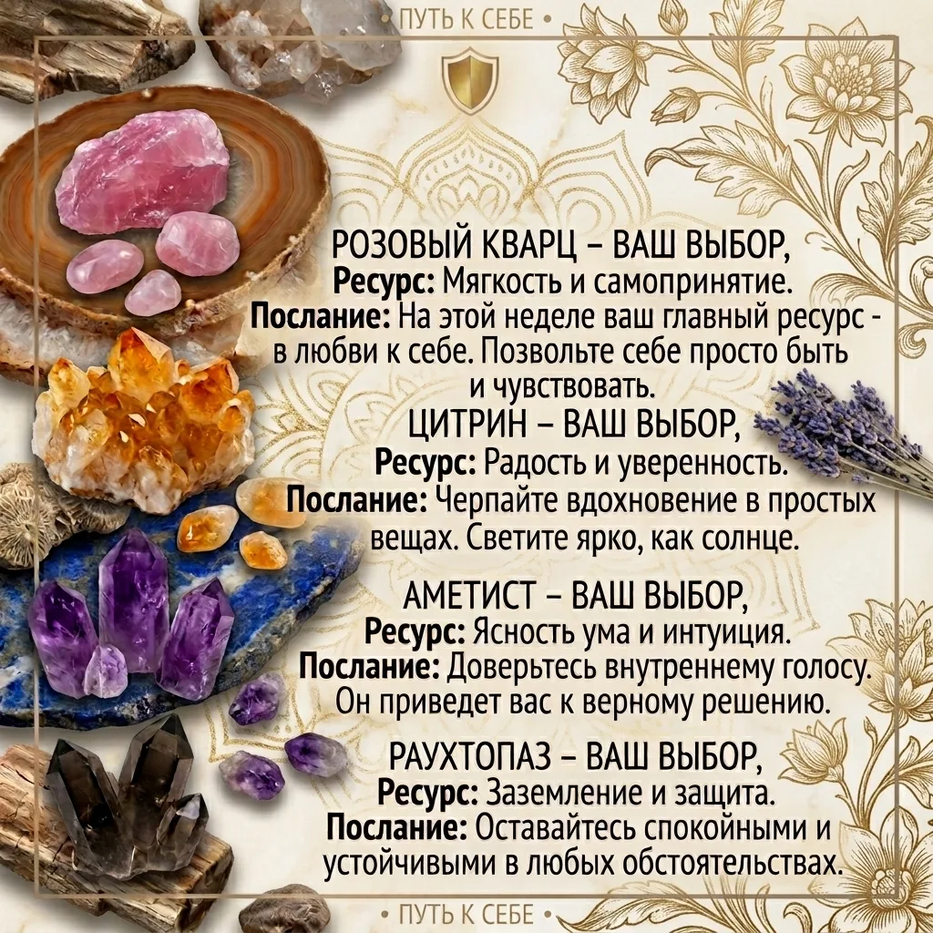 ✨ Минералы способны мягко делиться своей природной энергией и направлять её на нас, но ...