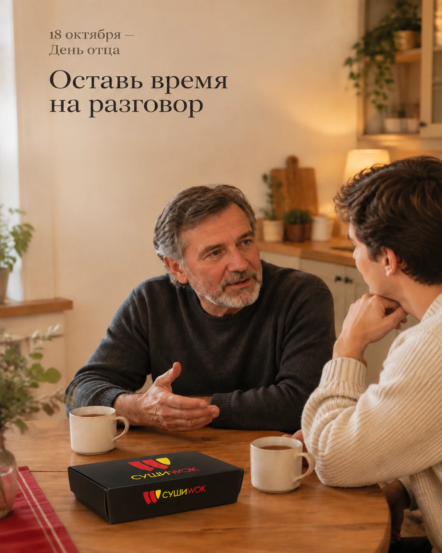 Небольшое напоминание: в это воскресенье, 18 октября, — День отца 🤍