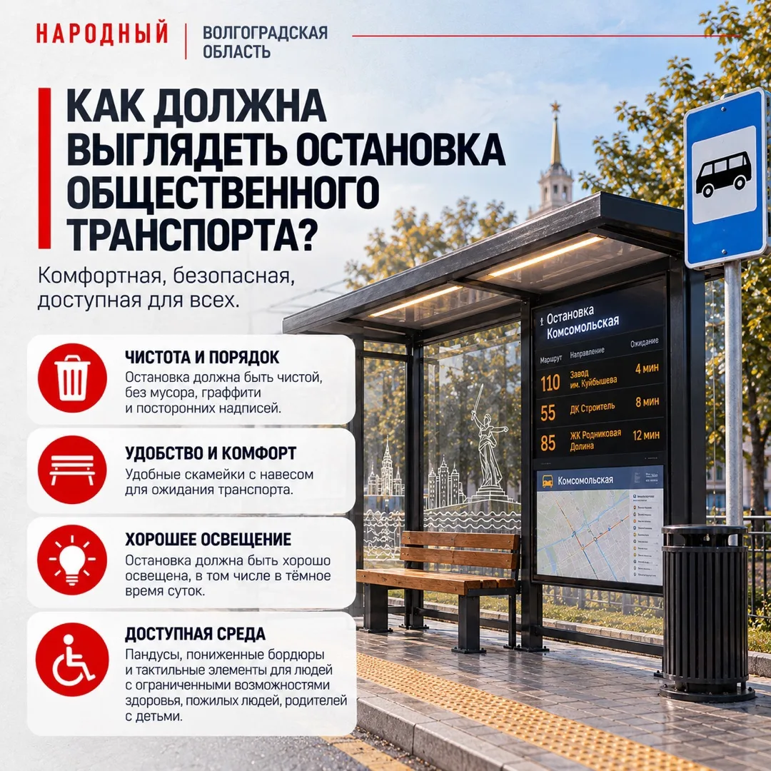 Как должна выглядеть комфортная и безопасная остановка?