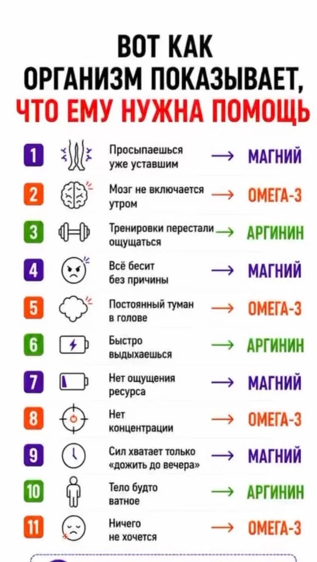 Организму нужна помощь🙏