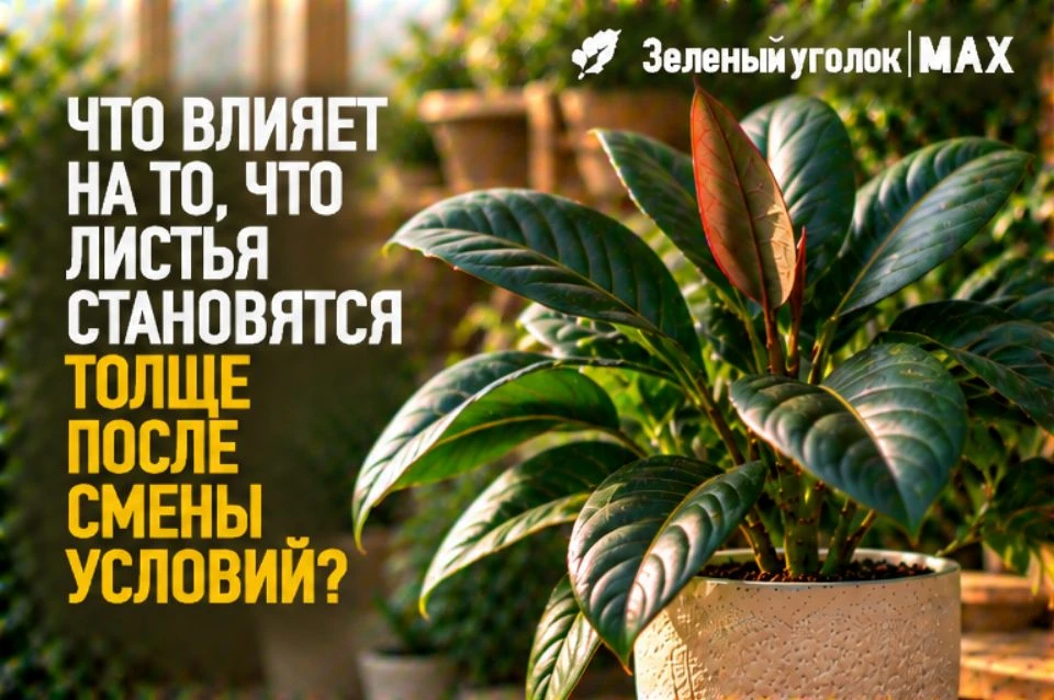 🍃 ЧТО ВЛИЯЕТ НА ТО, ЧТО ЛИСТЬЯ СТАНОВЯТСЯ ТОЛЩЕ ПОСЛЕ СМЕНЫ УСЛОВИЙ?