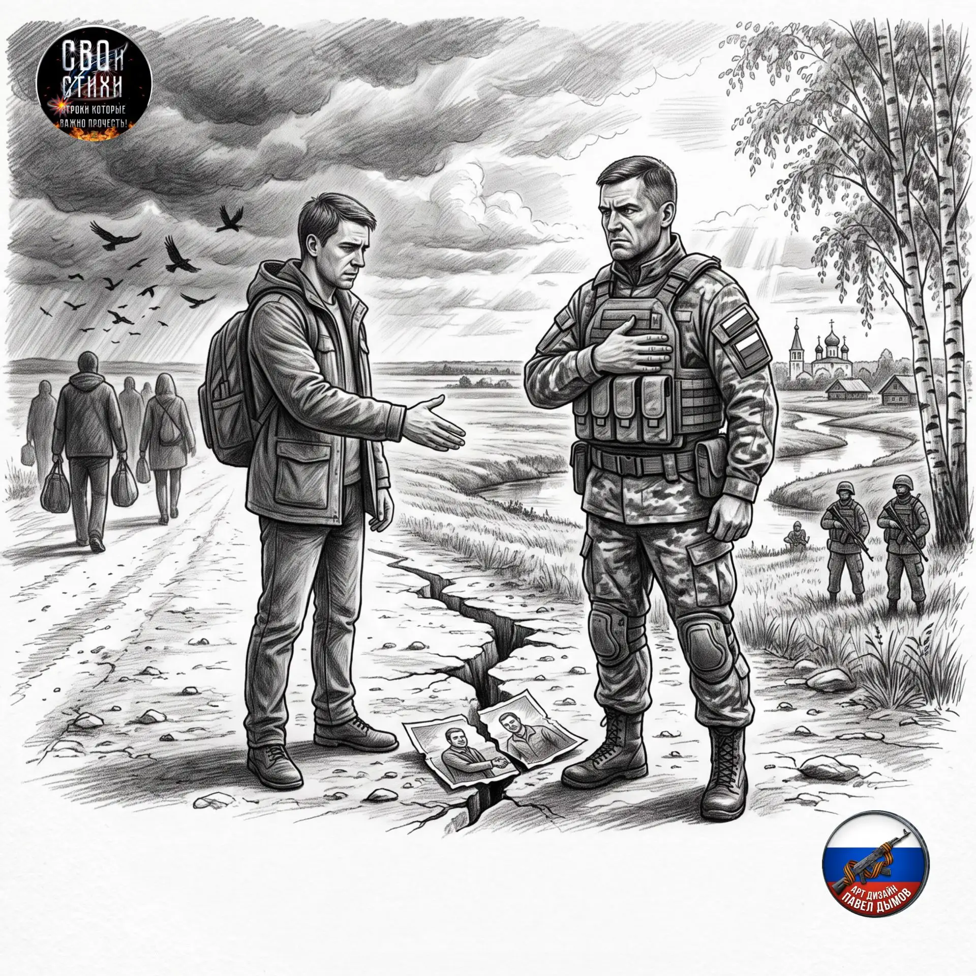 Сколько воронья кружит над нами,