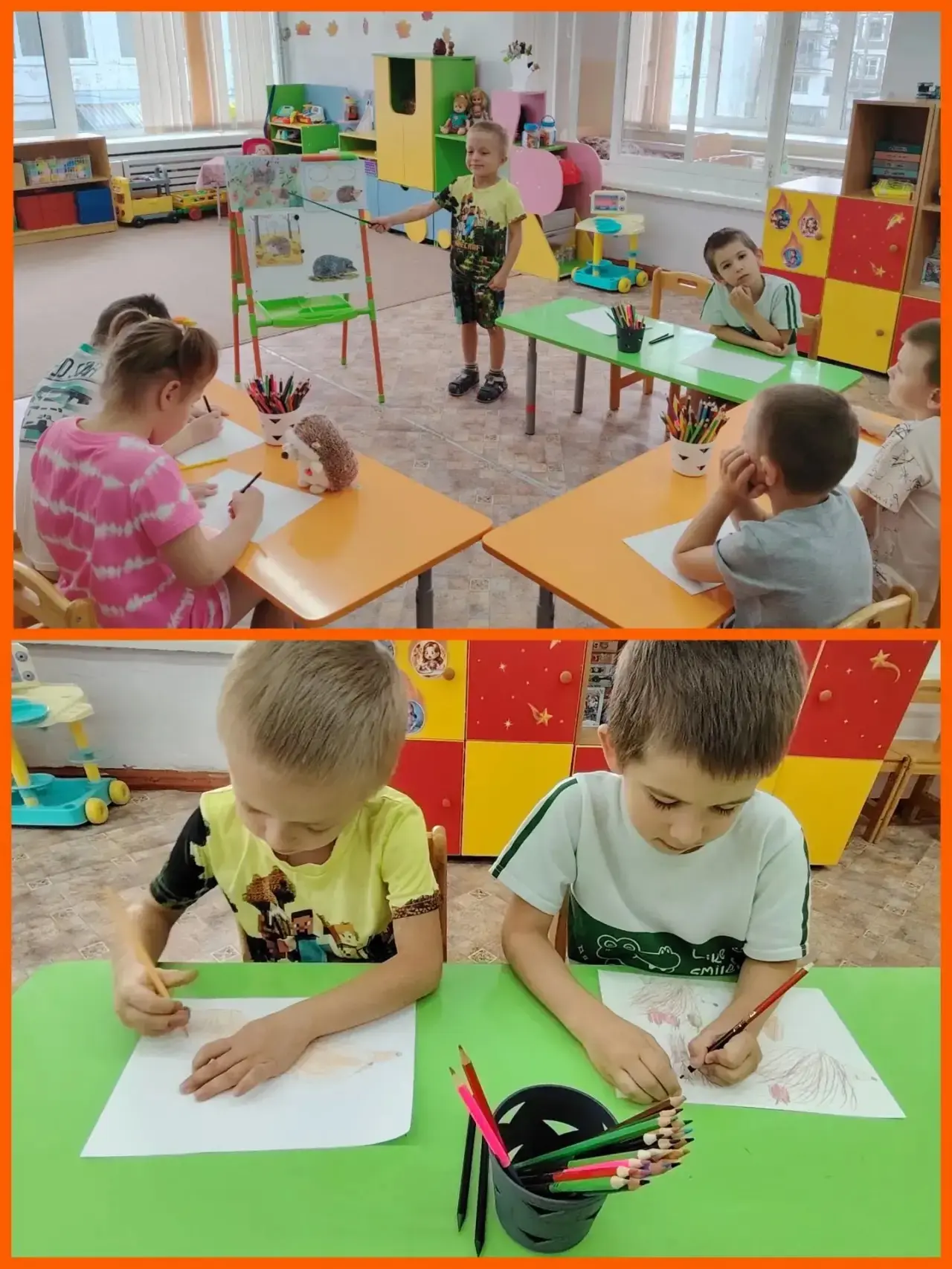 Художественно-эстетическое развитие (рисование) в группе "Ромашка".
