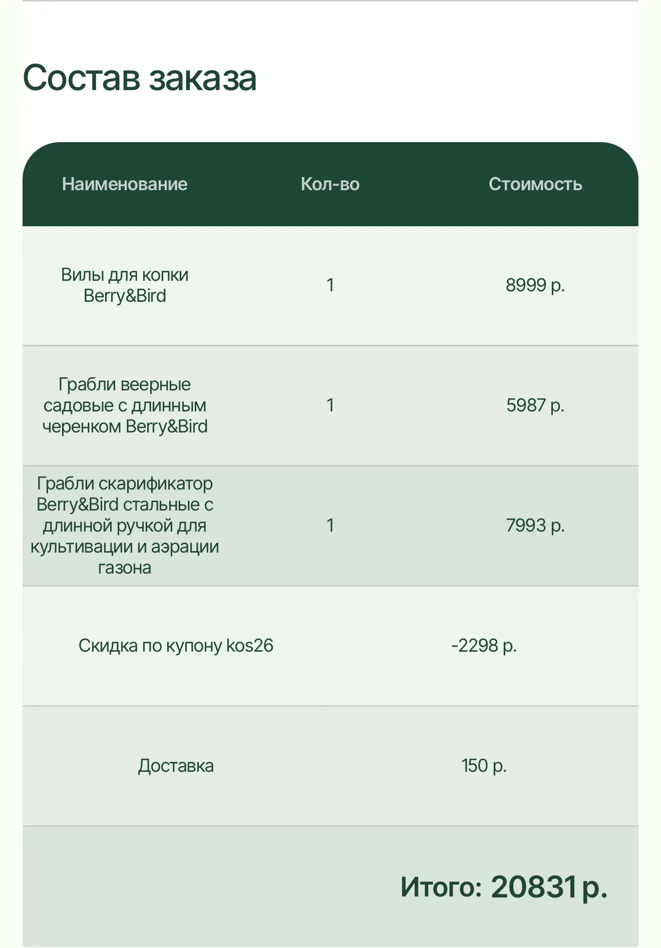 Ну а это мой заказ😉. Я продолжаю собирать коллекцию инструмента Berry&Bird♥️. А ещё на...