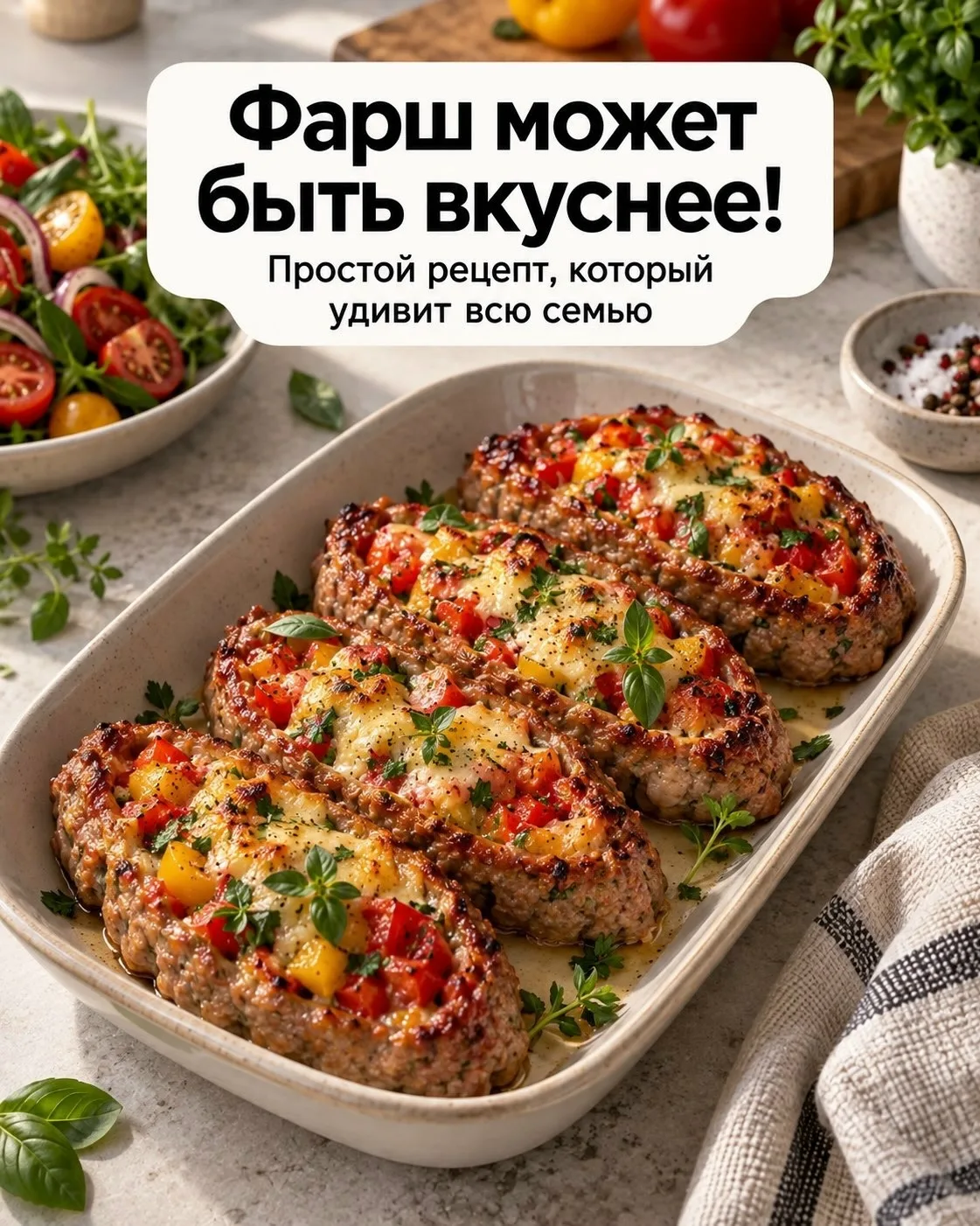 Фарш можно приготовить намного интереснее обычных котлет 😍