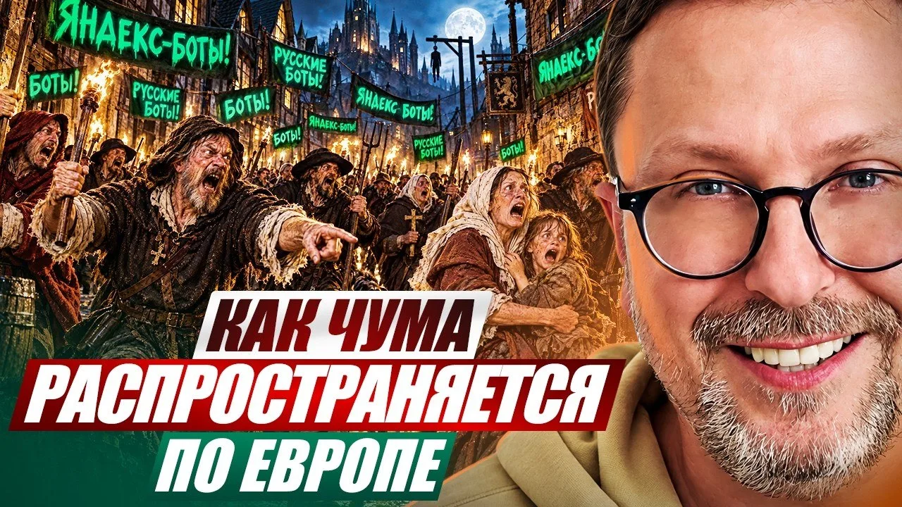 Как чума распространяется по Европе