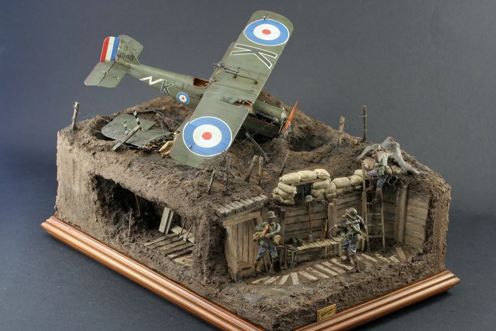 SE.5a Hisso Wingnut Wings trench warfare diorama