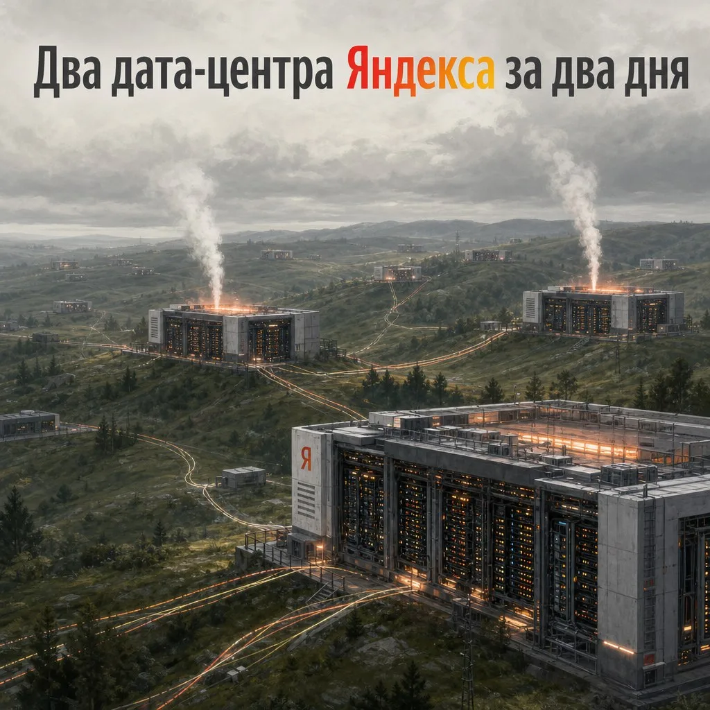 Второй дата-центр Яндекса за два дня выведен из строя