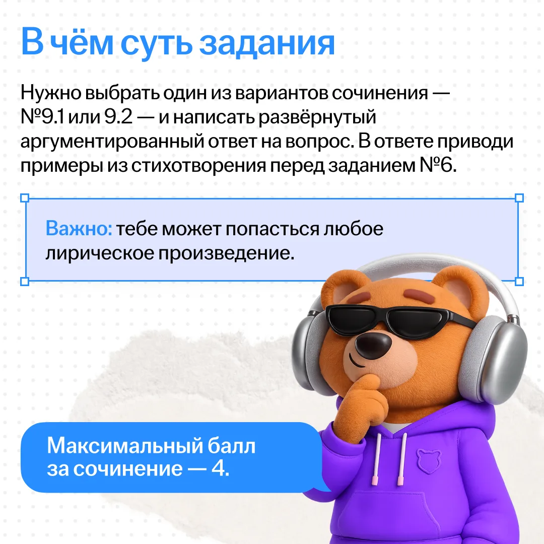 Прокачиваем сочинение №9 🔥