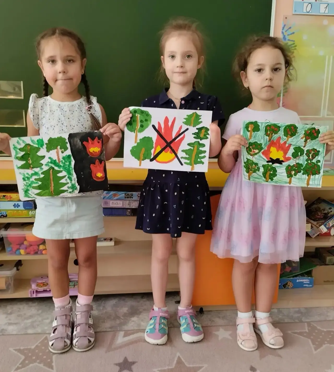 «Радуга» и «Почемучки» за безопасный лес!