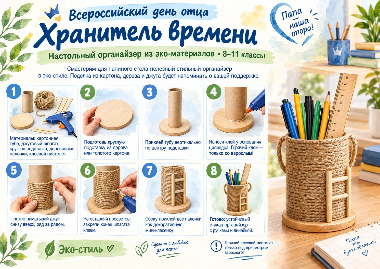 🤗Скоро! Всероссийский день отца! Идеи для творчества!✂️