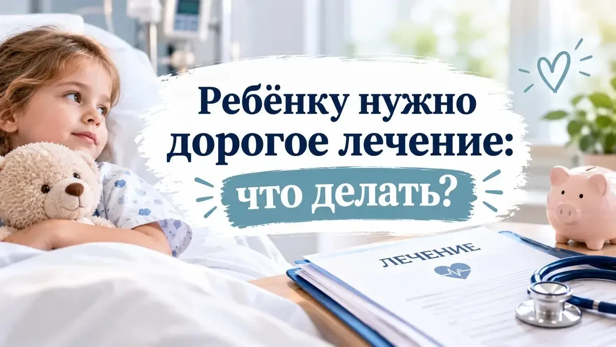 Ребёнку нужно дорогостоящее лечение: как получить помощь от государства и не упустить в...