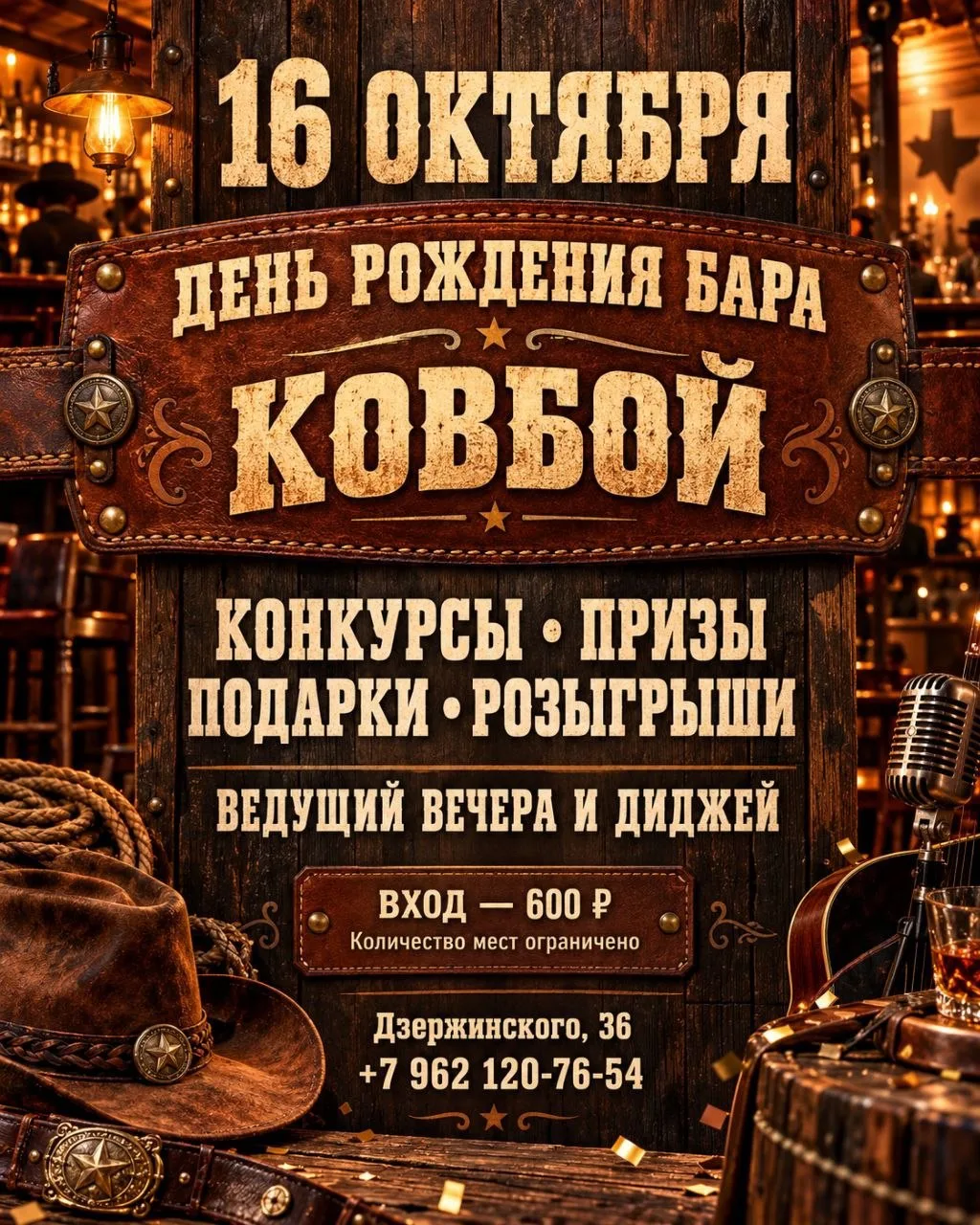 🤠 День рождения у «Ковбоя» — подарки вам!