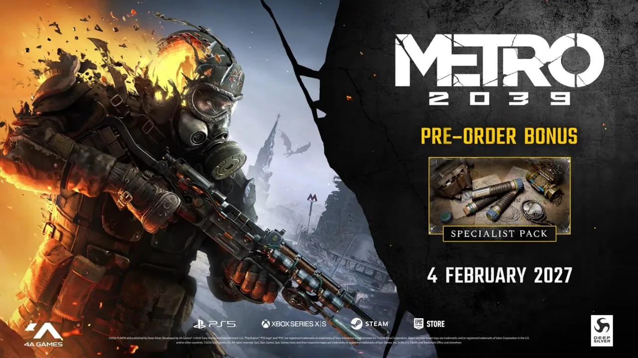 Metro 2039: открыты предзаказы и опубликован геймплейный трейлер.