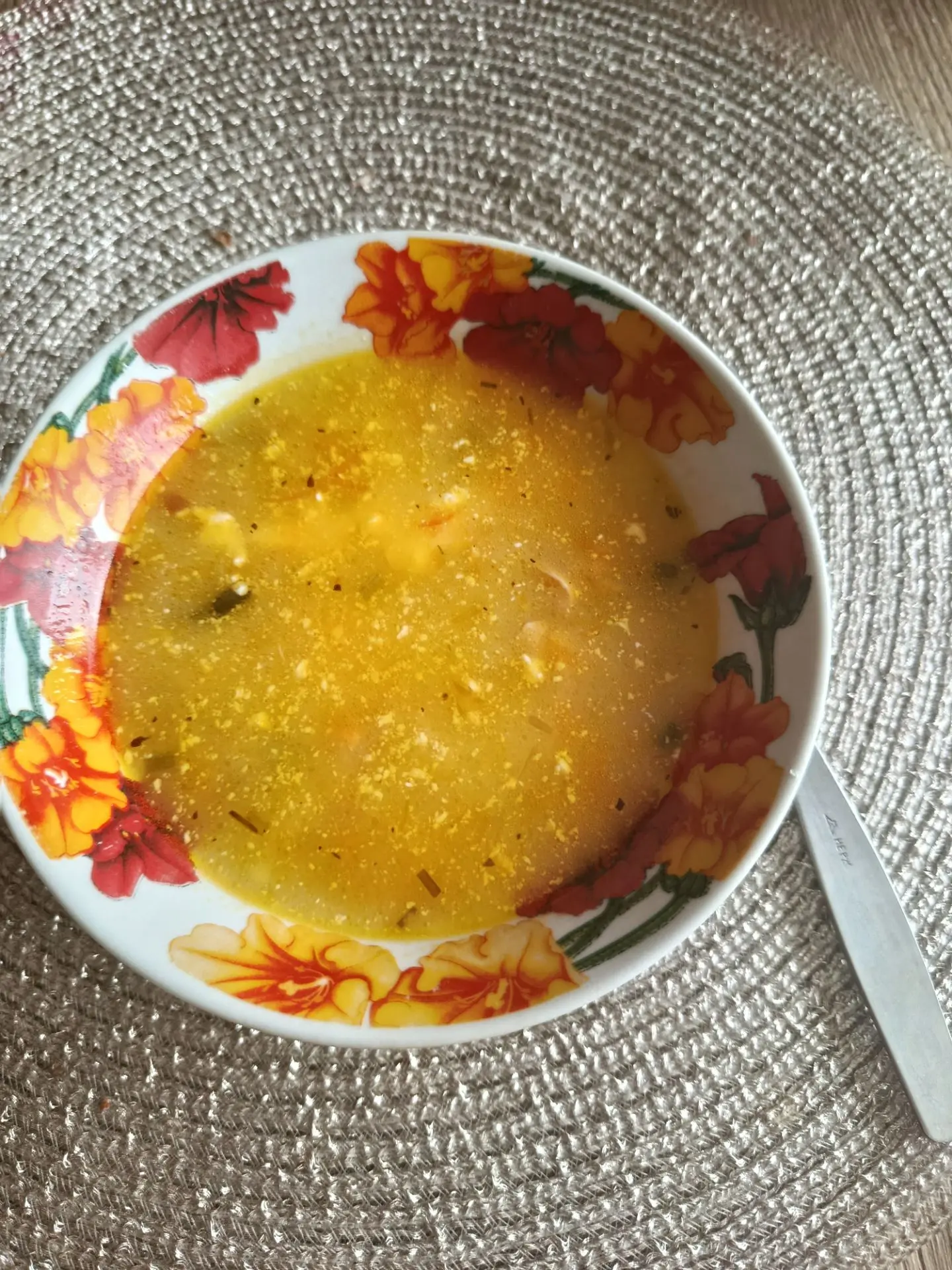 Обед. Куриный суп со сметаной 🍲