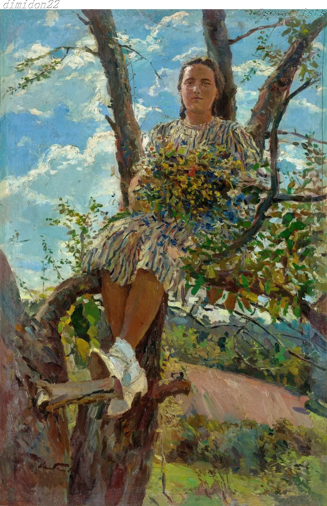 Налбандян Дмитрий Аркадьевич (15(02).09.1906, Тифлис - 02.07.1993, Москва). «Девушка в ...