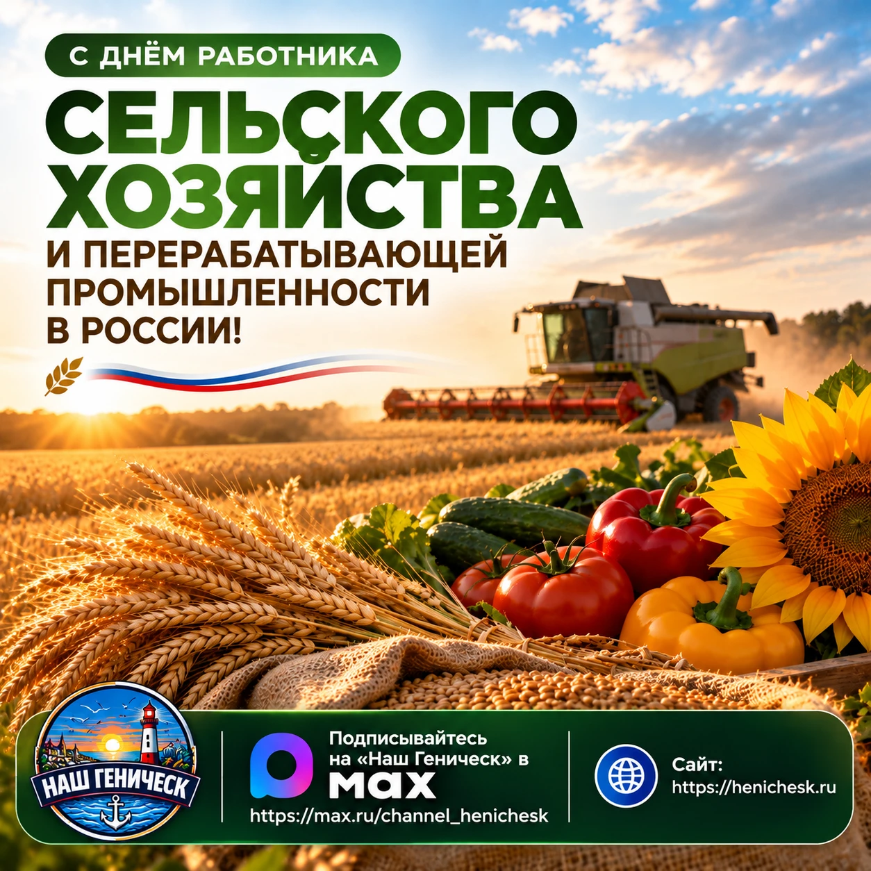 🌾 С Днём работника сельского хозяйства и перерабатывающей промышленности