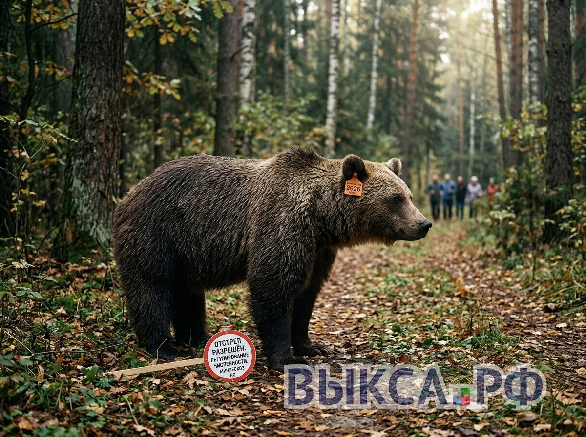 ⚠️ В Нижегородской области разрешили отстрел медведей после их выхода к людям