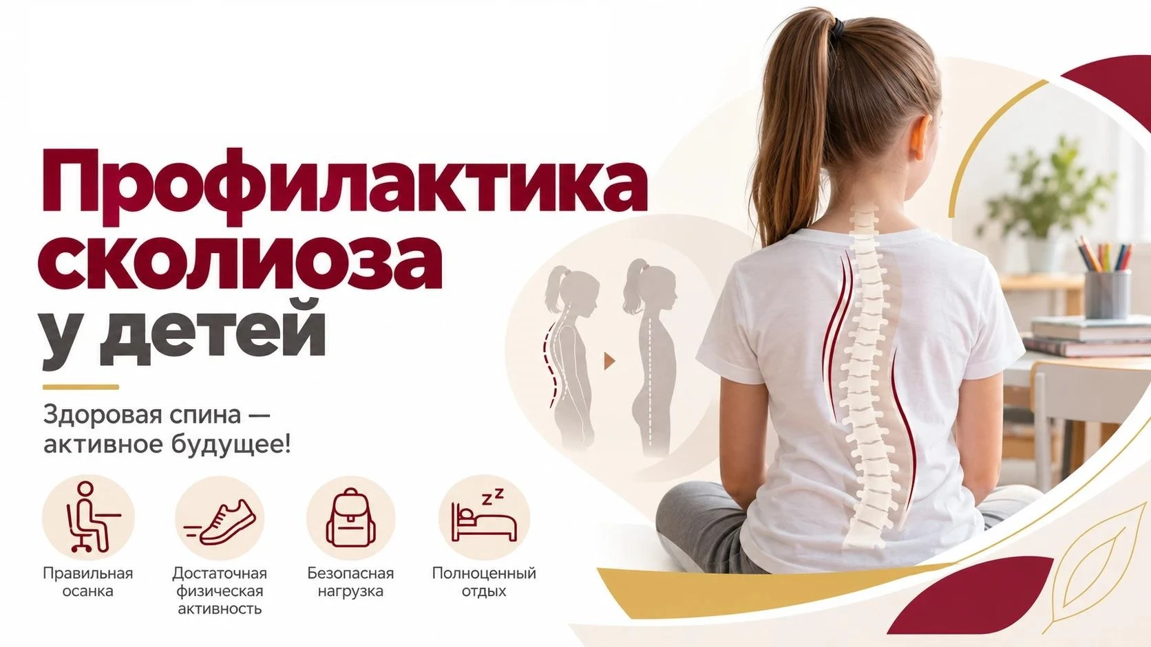 Профилактика сколиоза у детей