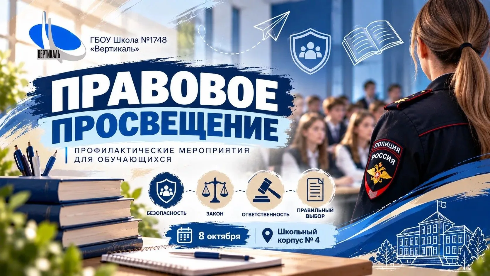 ⚖️ ПРАВОВОЕ ПРОСВЕЩЕНИЕ В ШКОЛЕ!