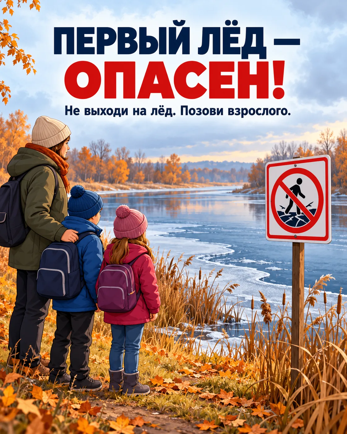 Внимание: вода и первый лёд могут быть опасны!