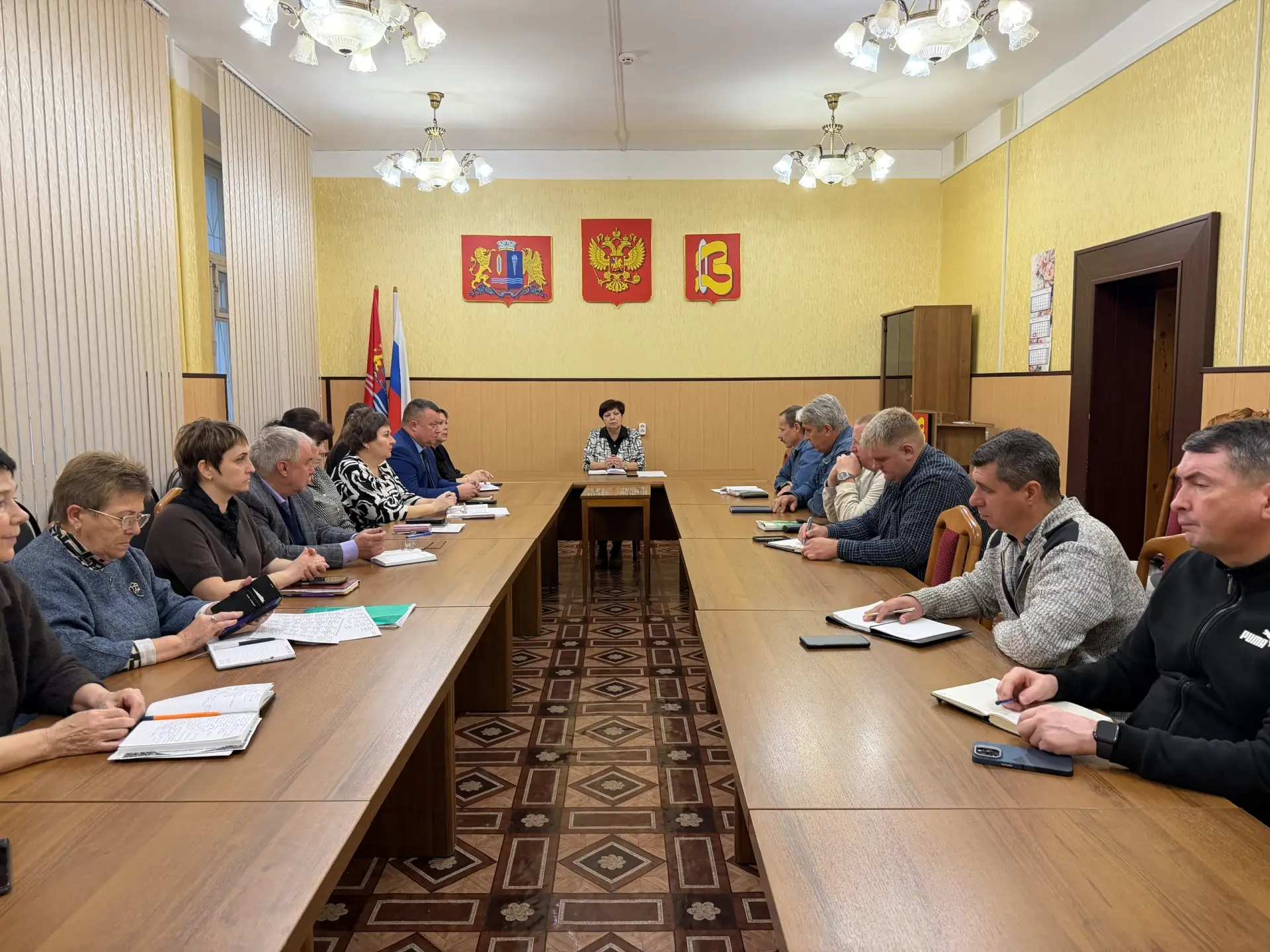 Под председательством главы города Елены Морокиной состоялась еженедельная планерка с р...