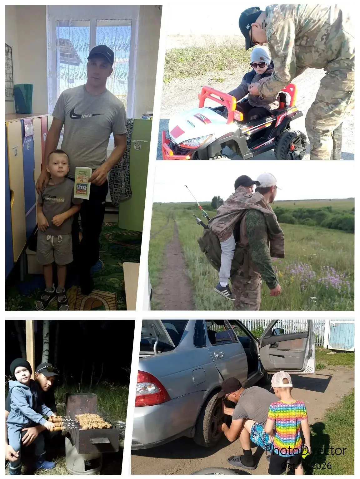 Воспитанник МКДОУ "Д/с N 6" с. Варны Владислав А. принимает участии в Акции "Мой папа в...