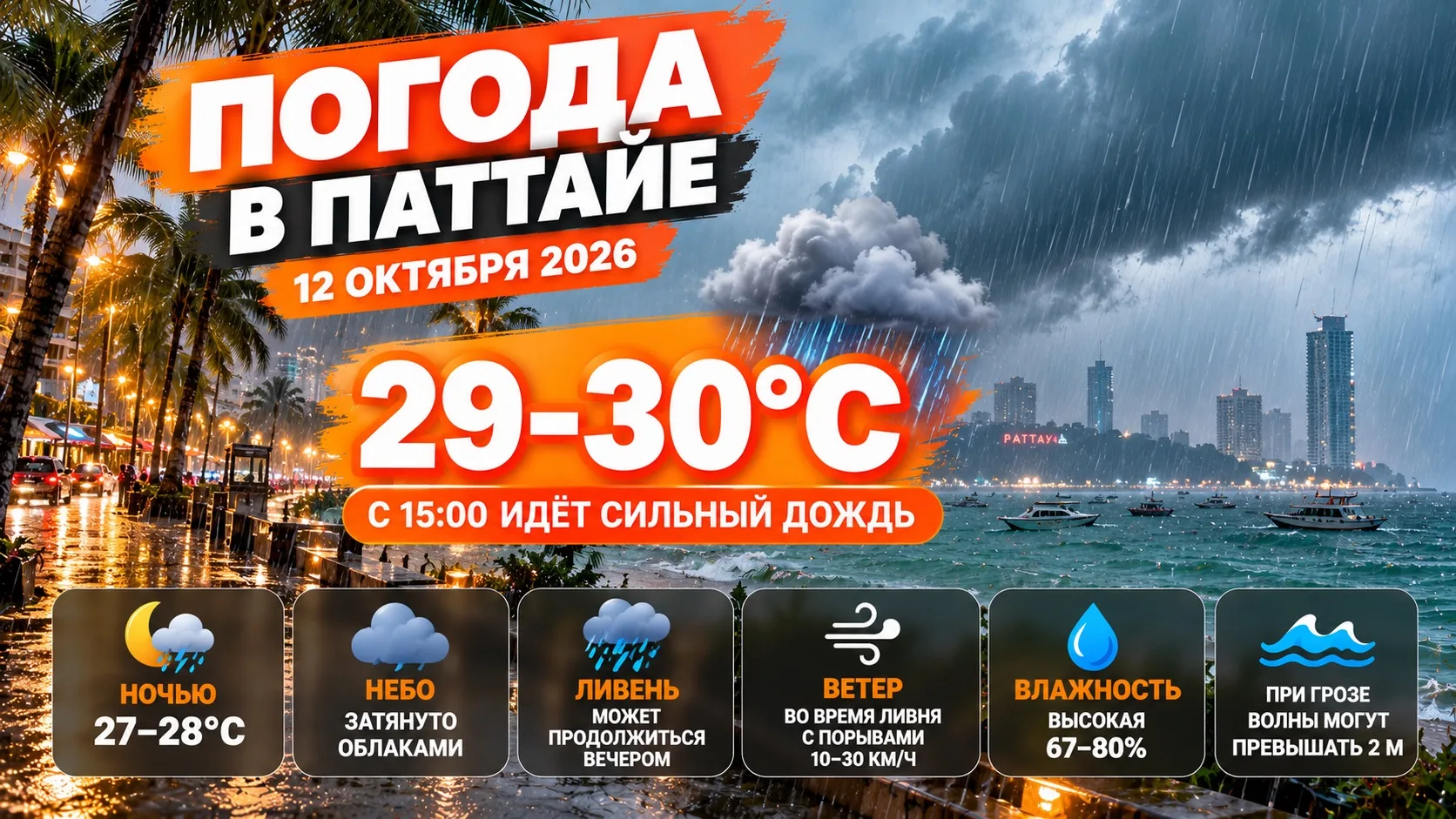 ПОГОДА В ПАТТАЙЕ
