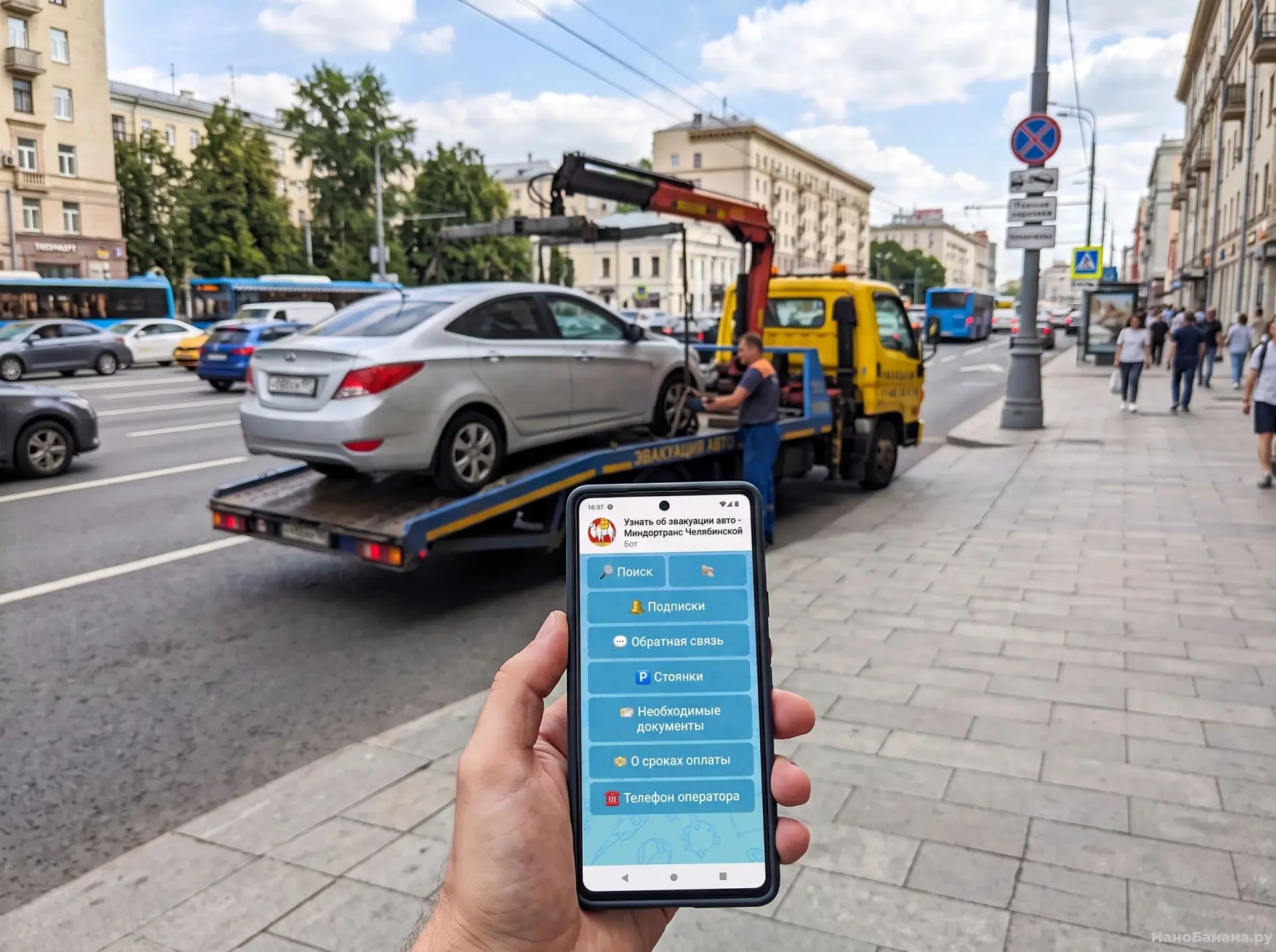 А вы знали, что искать эвакуированную машину  можно прямо в мессенджере? 📱🚗