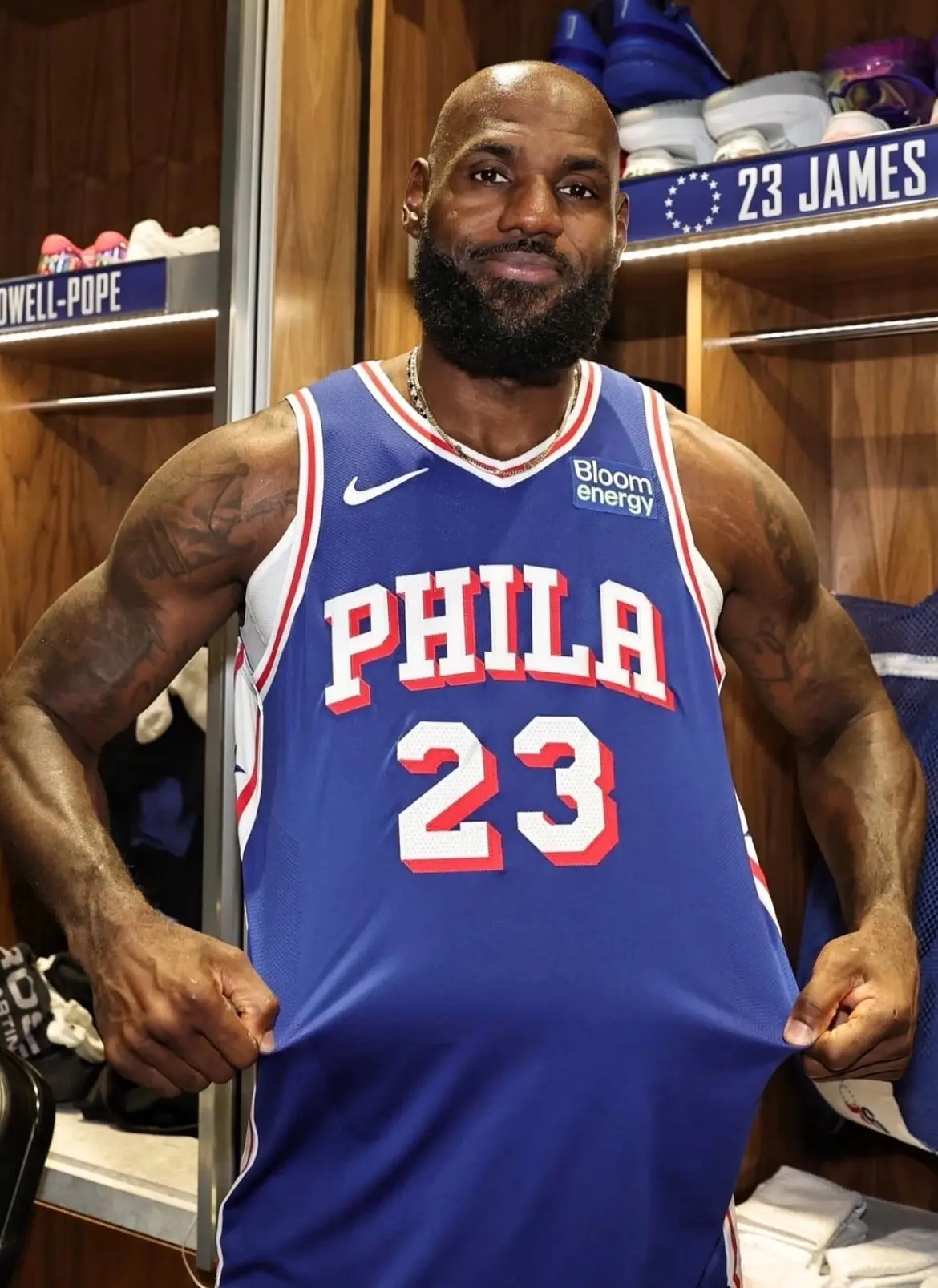 Баскетбольная джерси LeBron James Philadelphia 76ers