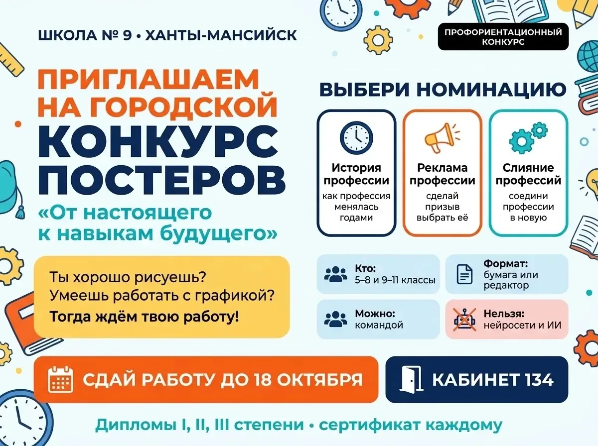 🎨 Конкурс постеров «От настоящего к навыкам будущего»