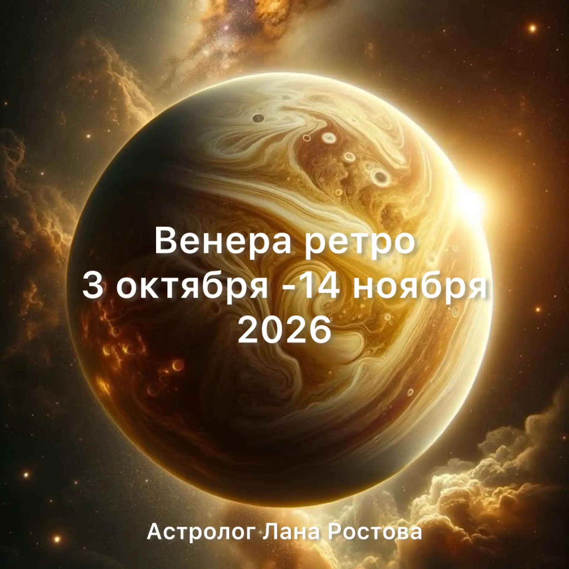 3 октября 2026 года Венера развернулась в ретроградный путь. И нам обязательно нужно зн...