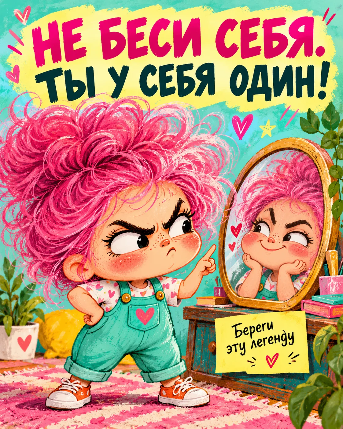 💗 Самый строгий критик живёт у нас в голове. Пора его уволить и взять на работу того, ...