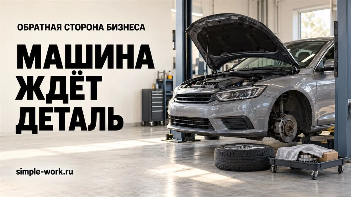 Автосервис: машина ждёт деталь