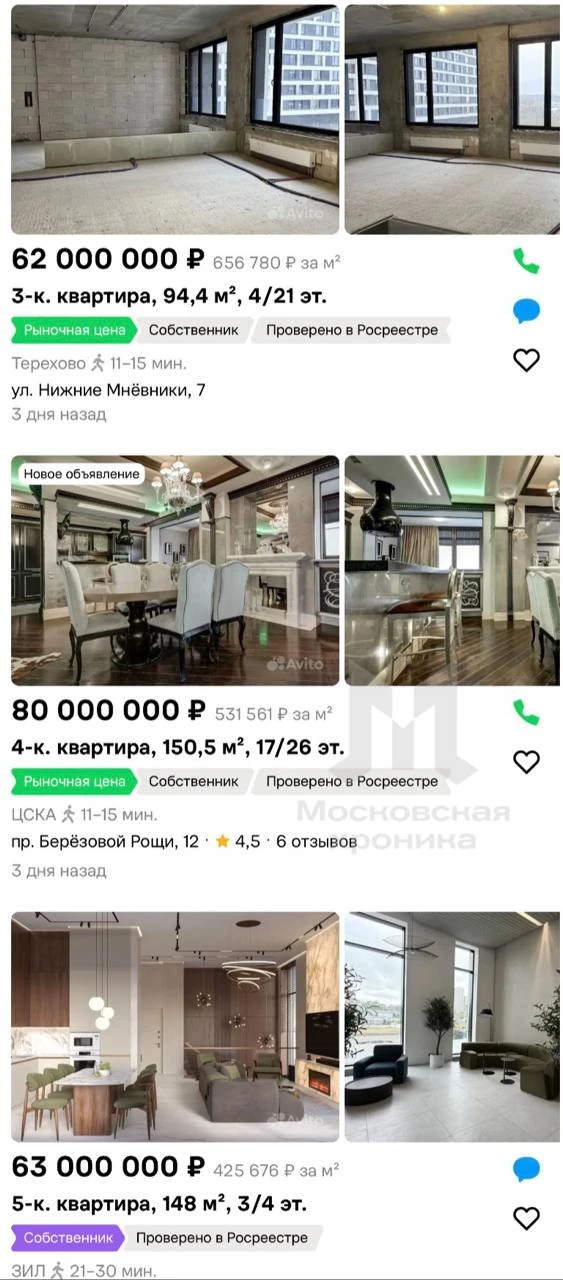 😳 Квартиры в новостройках Москвы летят в космос по цене — каждая седьмая уже стоит бол...