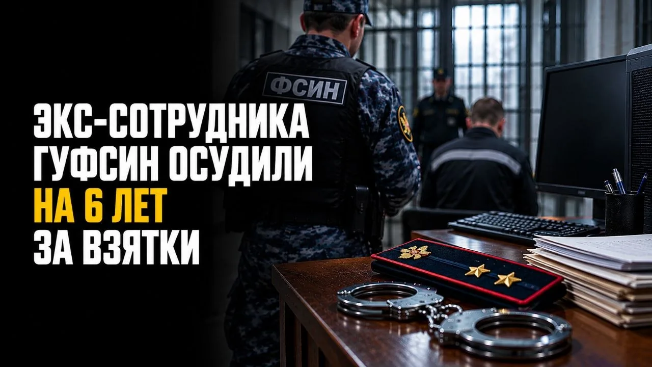 ЭКС-СОТРУДНИКА ГУФСИН ОСУДИЛИ НА 6 ЛЕТ ЗА ВЗЯТКИ