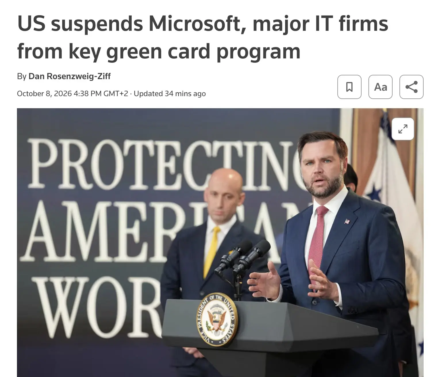 Айтишникам станет сложнее переехать в США: Microsoft, Adobe и еще ряду бигтехов запрети...