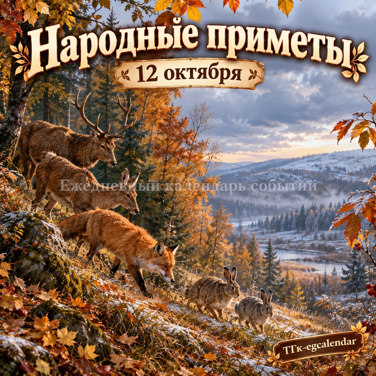Народные приметы 12 октября