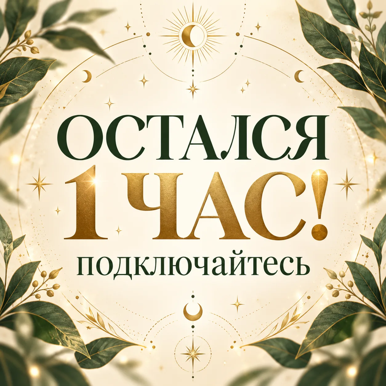 Через час исследуем ваш ресурс для реализации 🔥