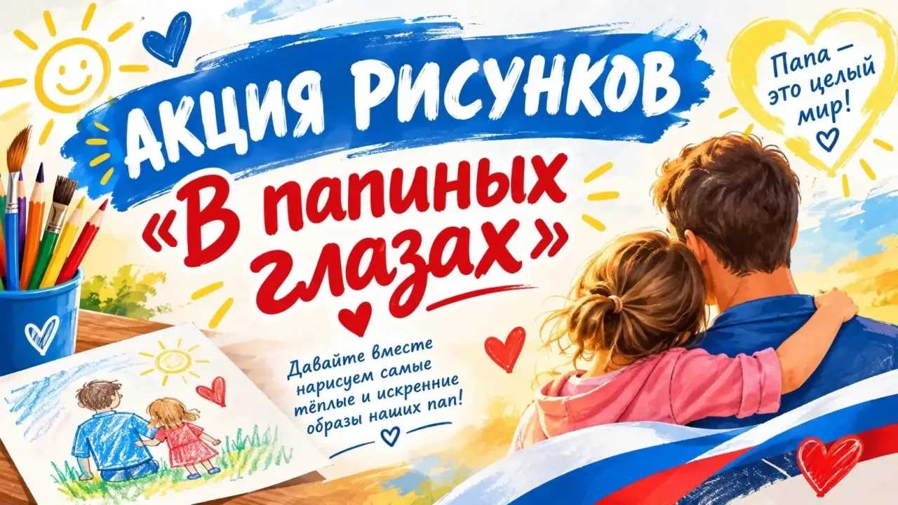 «В ПАПИНЫХ ГЛАЗАХ: РИСУЕМ ЛЮБОВЬ»